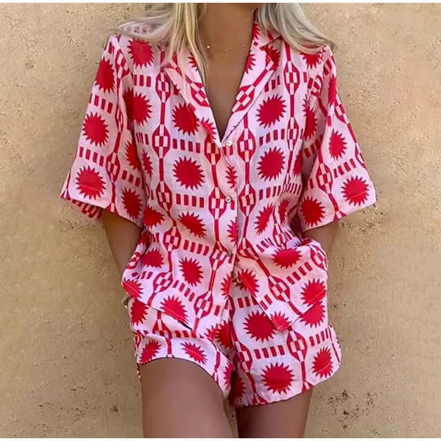 Trendy Graphic Matching Outfit Set