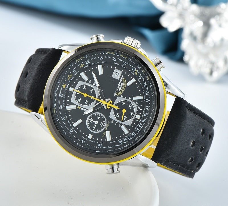 Accurate Pilot Watch with Global Time and Radio Sync