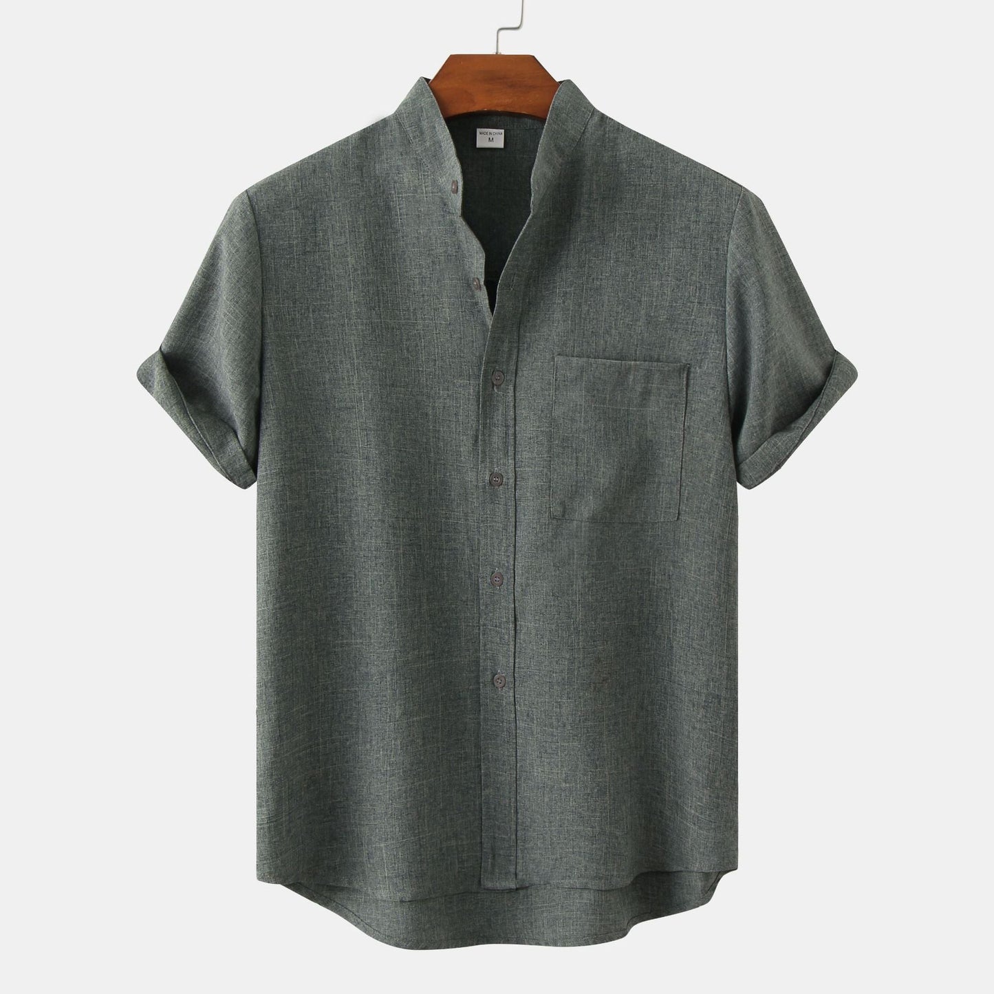 Men's Breathable Short Sleeve Relaxed Fit Casual Shirt