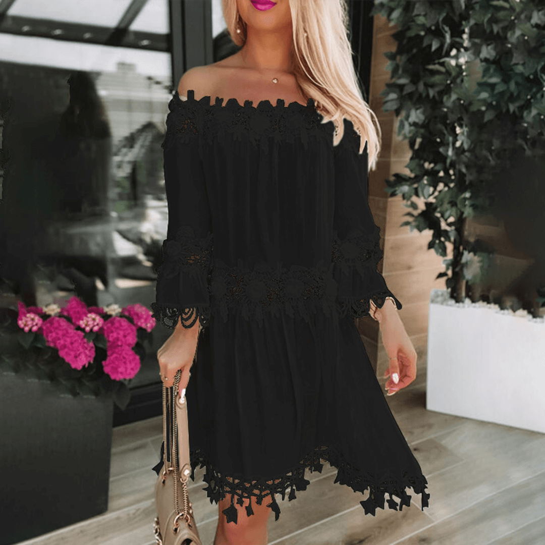 Casual Cold Shoulder Summer Dress