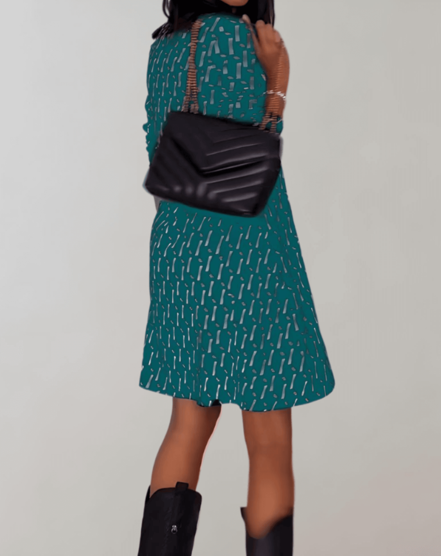 Lady's Bright Garden Party Dress