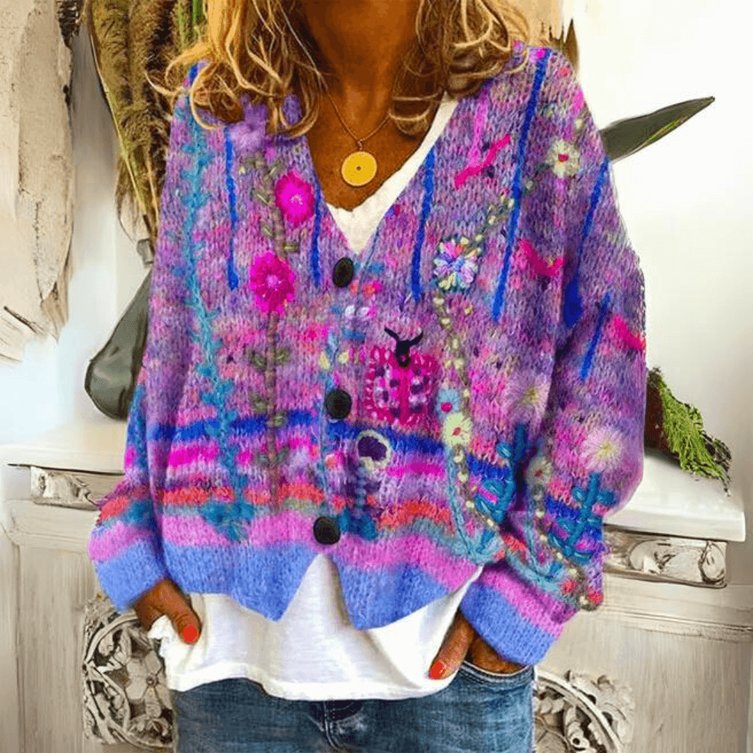 Cozy Wool Blend Open Cardigan