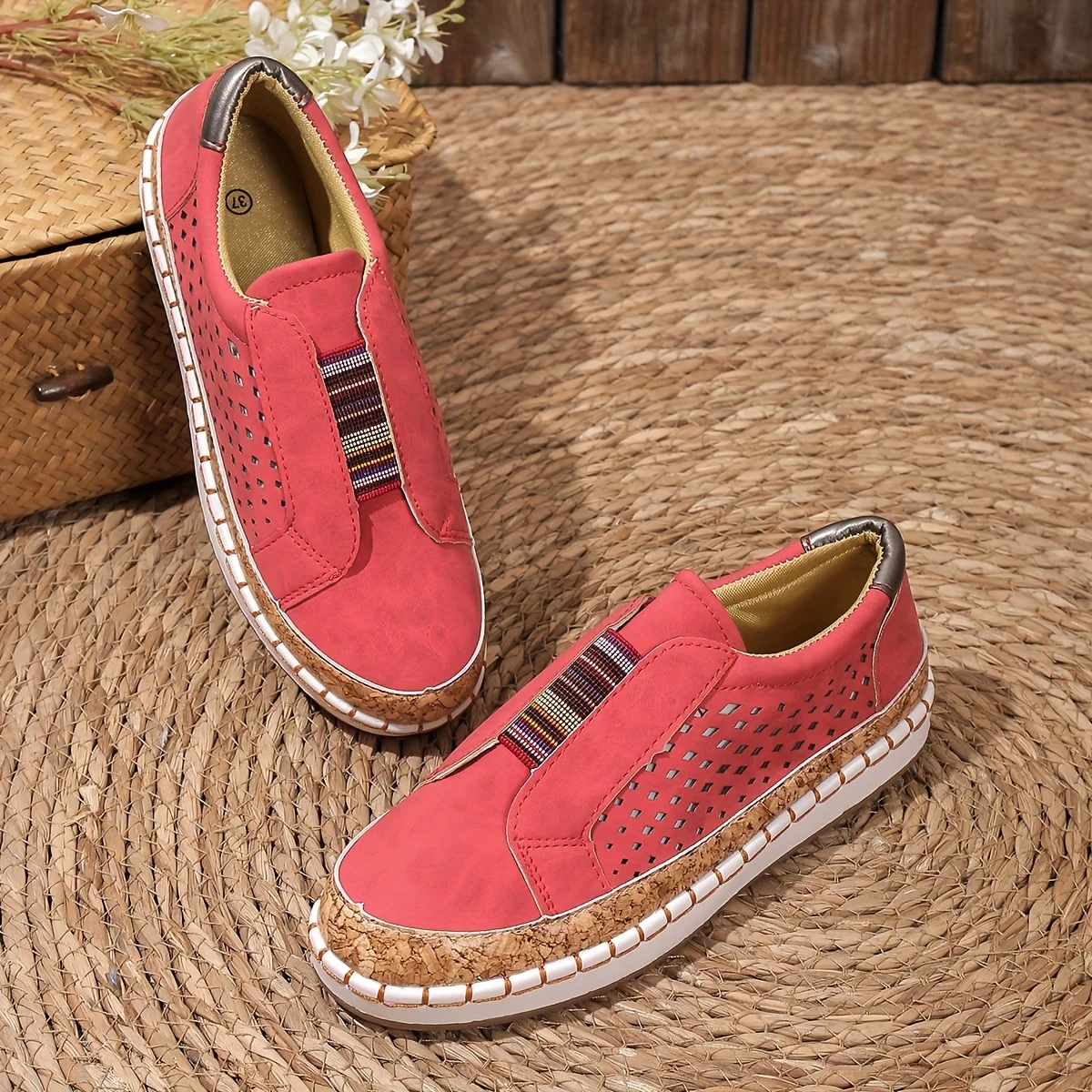 Comfortable Women's Leather Moccasin Casual Shoes