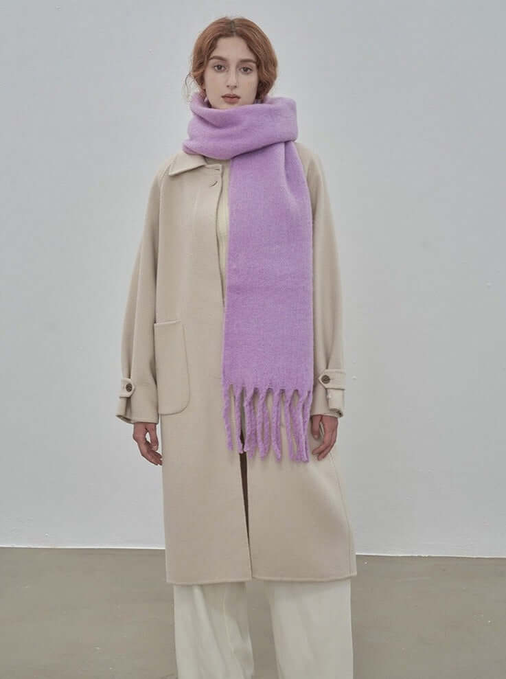 Large Plain Colour Warm Scarf
