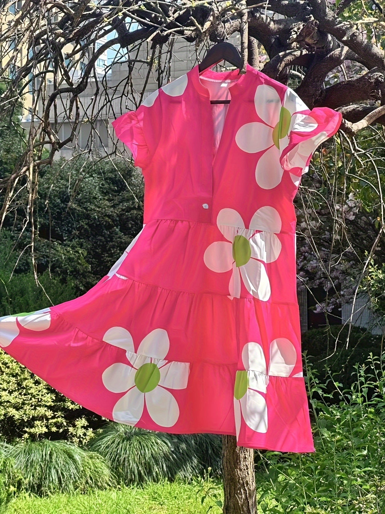 Floral Chic Fit Women's Dress
