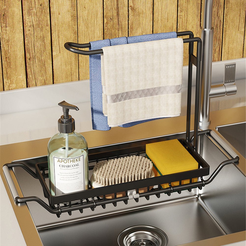 Compact Kitchen Sink Shelf – Over Sink Storage Rack