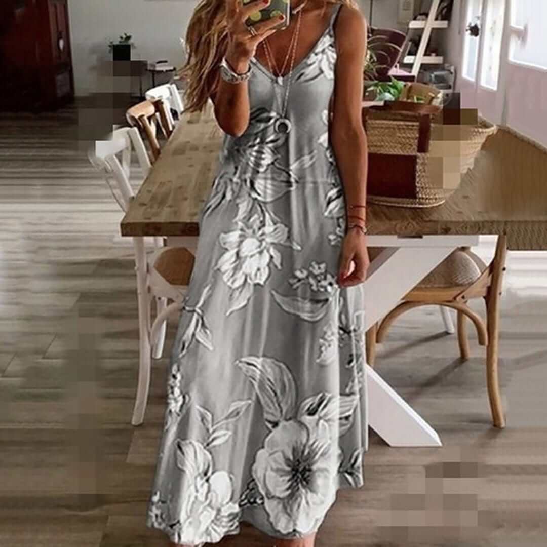 Summer Floral Sundress - Relaxed Fit