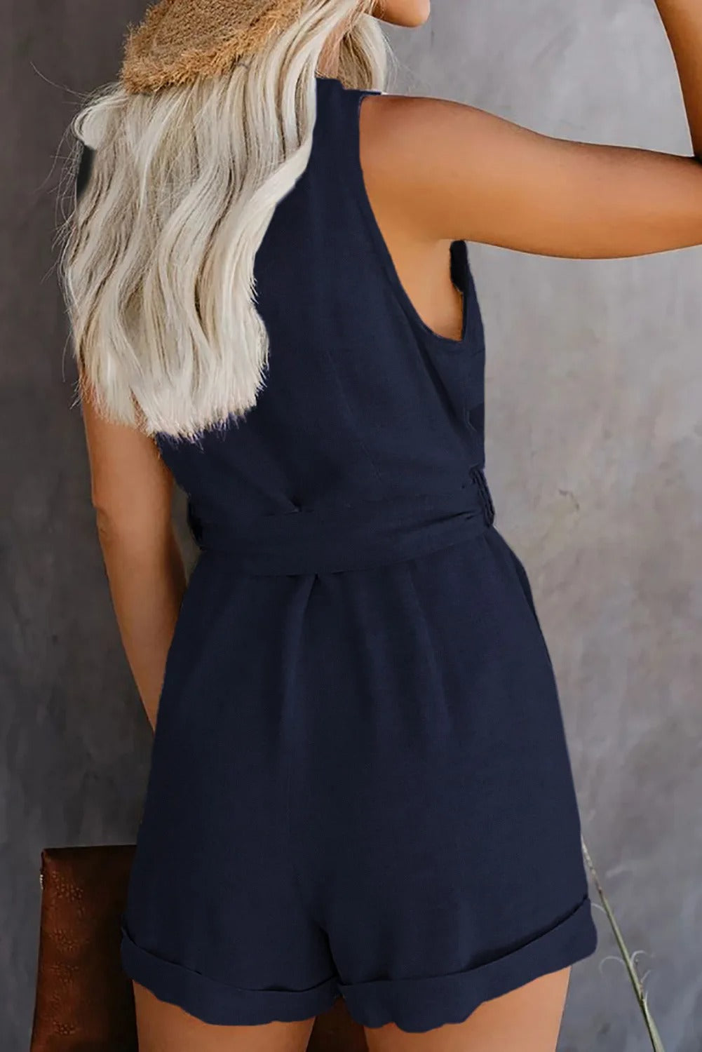 Nia - Chic Mini Jumpsuit with Side Pockets