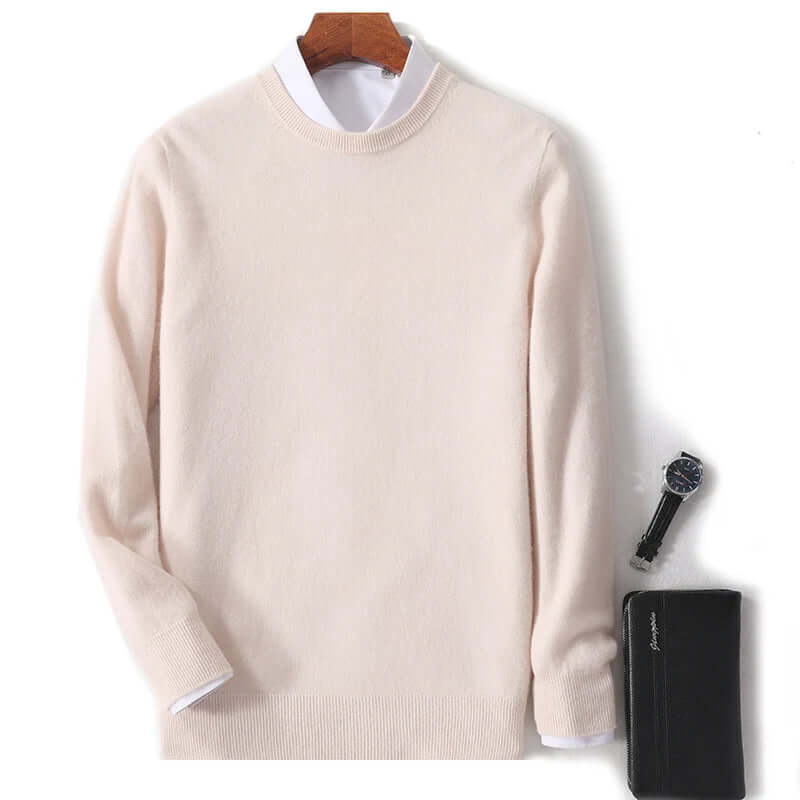 Men's Cozy Crew Neck Pullover Sweater