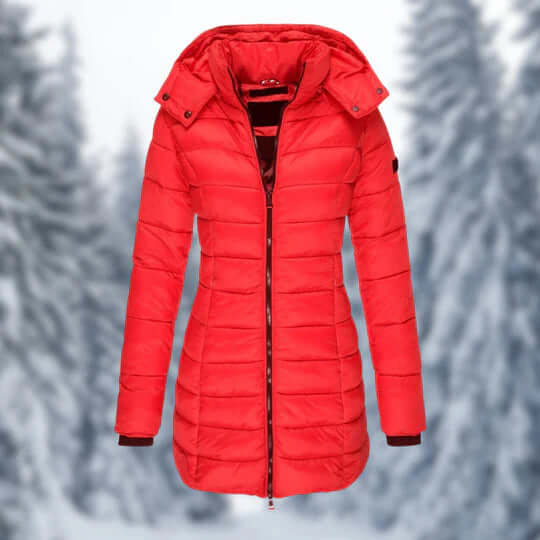 Warm Water-Resistant Parka for Women