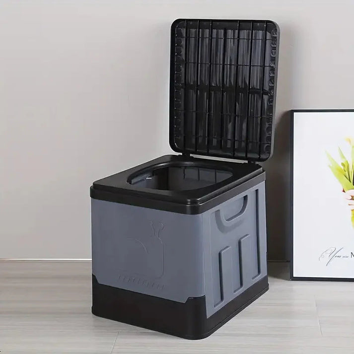 Compact Collapsible Toilet for Outdoor Use