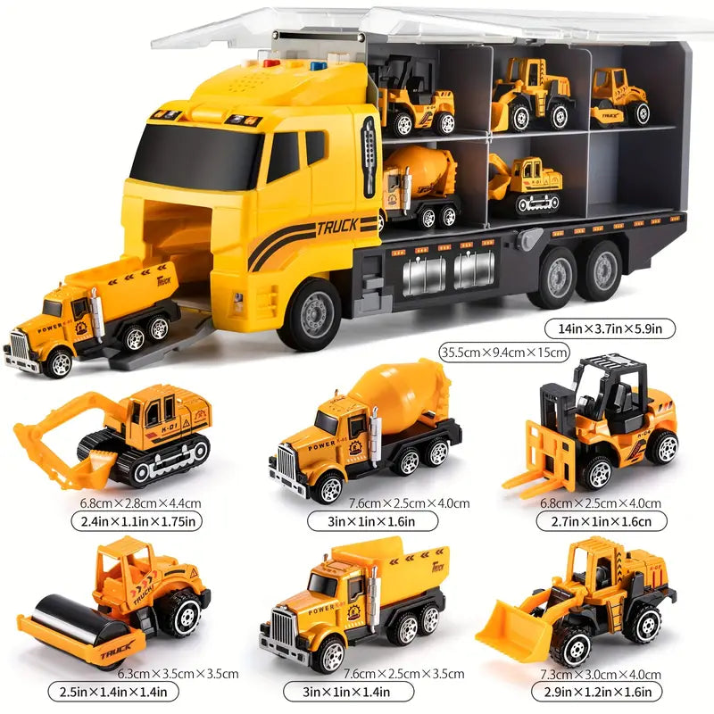 Fun Kids Construction Truck Playset Building Toy