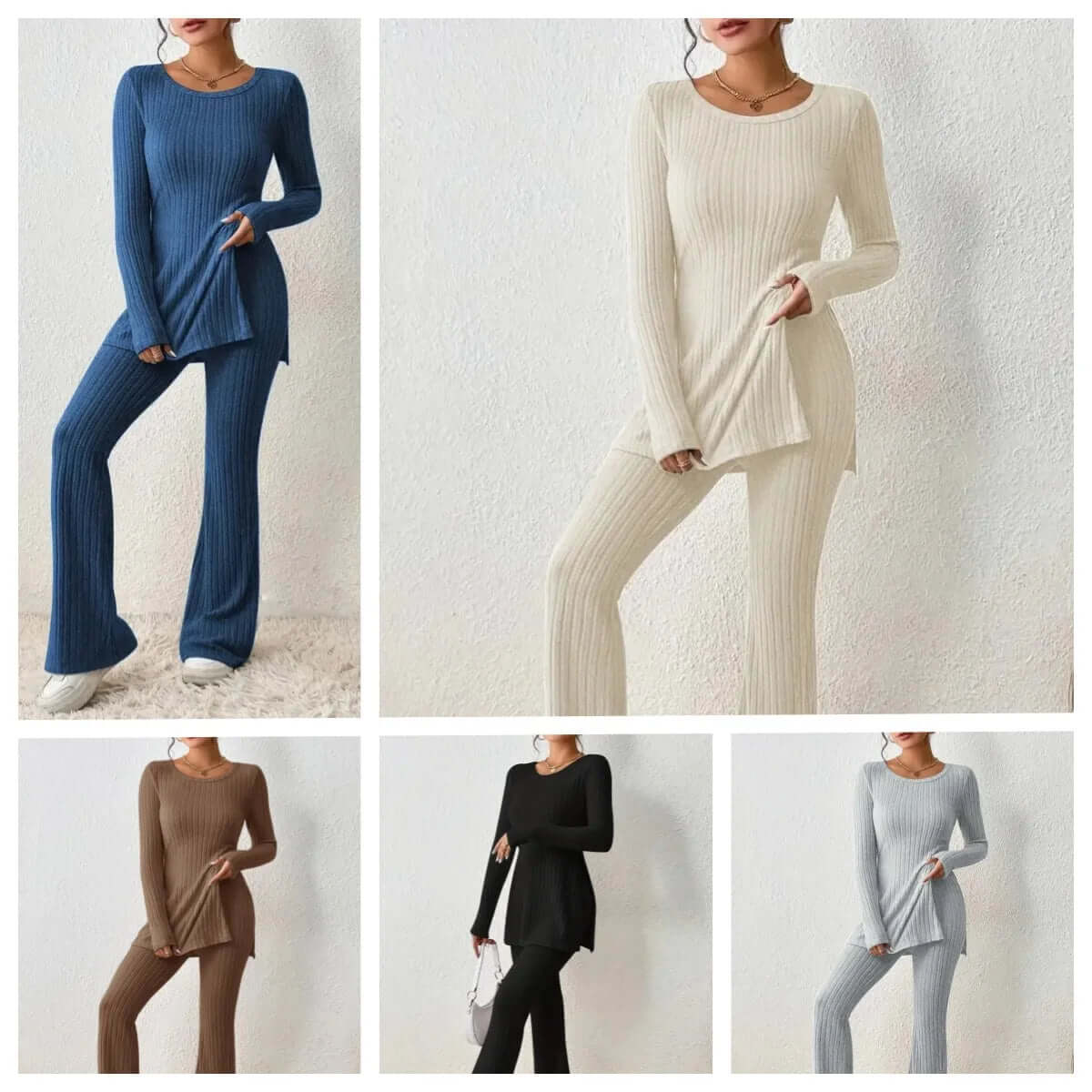 Women's Soft Chunky Knit Outfit Set