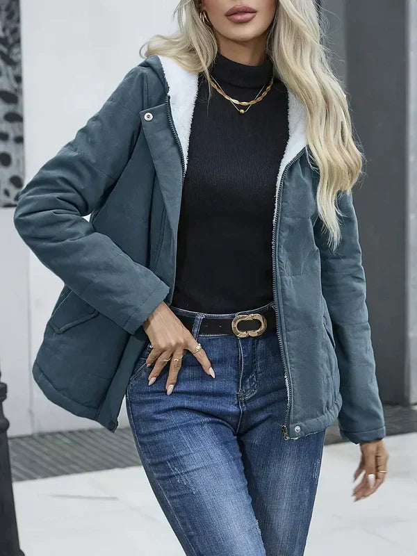 Jasmine | Elegant coat with hood