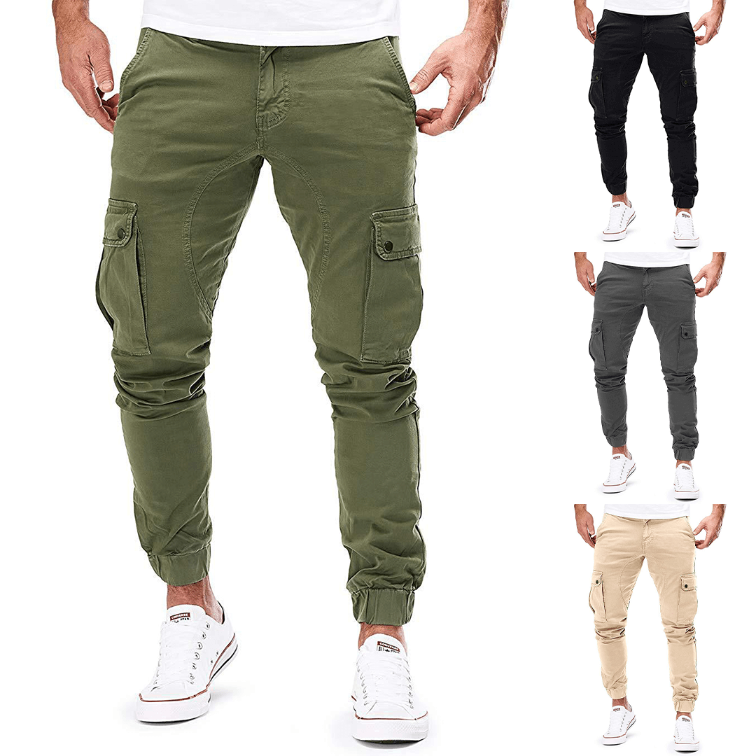 Men's Fitted Elastic Combat Pants