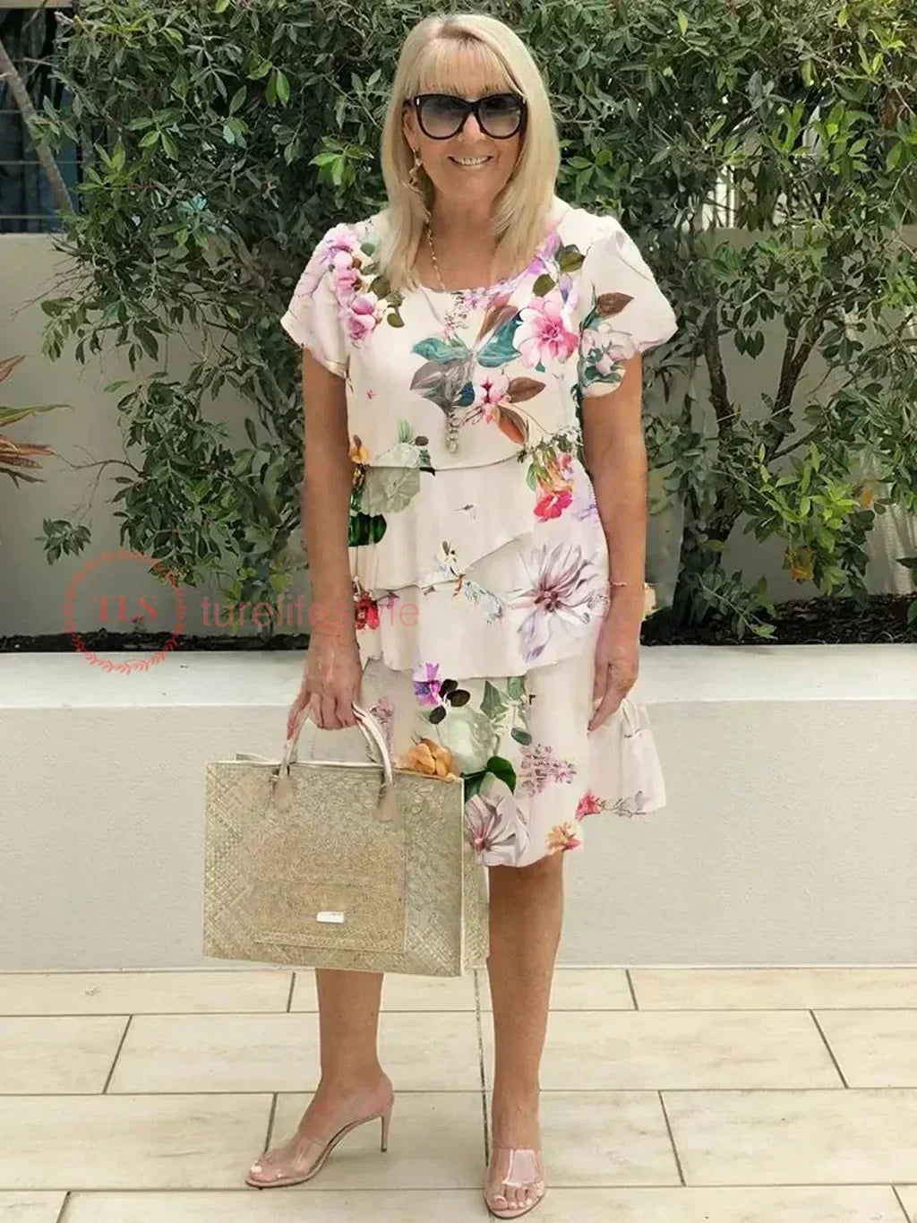 Floral Girl Ruffled Summer Dress