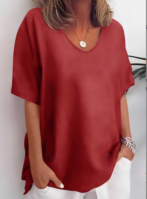 Lightweight Casual Women's Short Sleeve Top