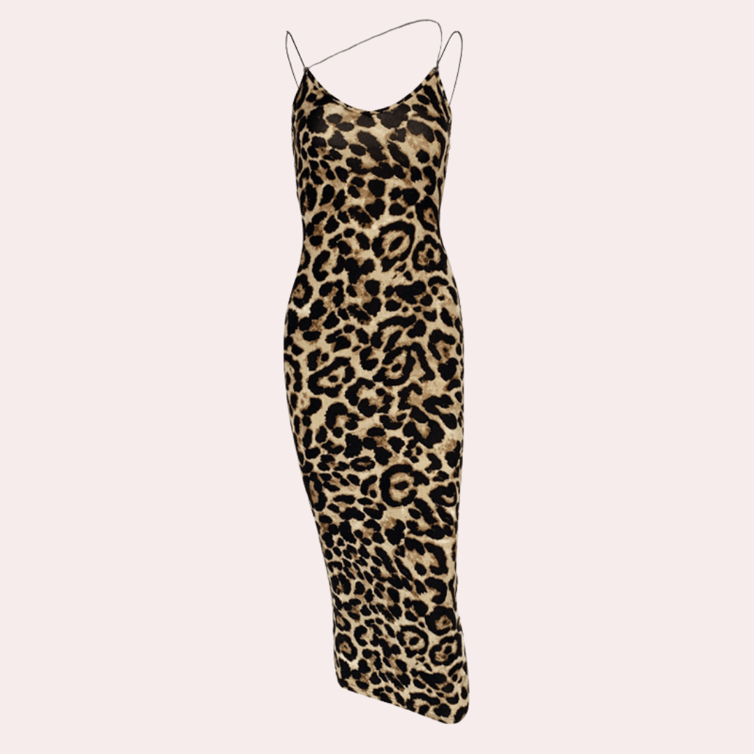 Fashionable Snake Pattern Mini Dress