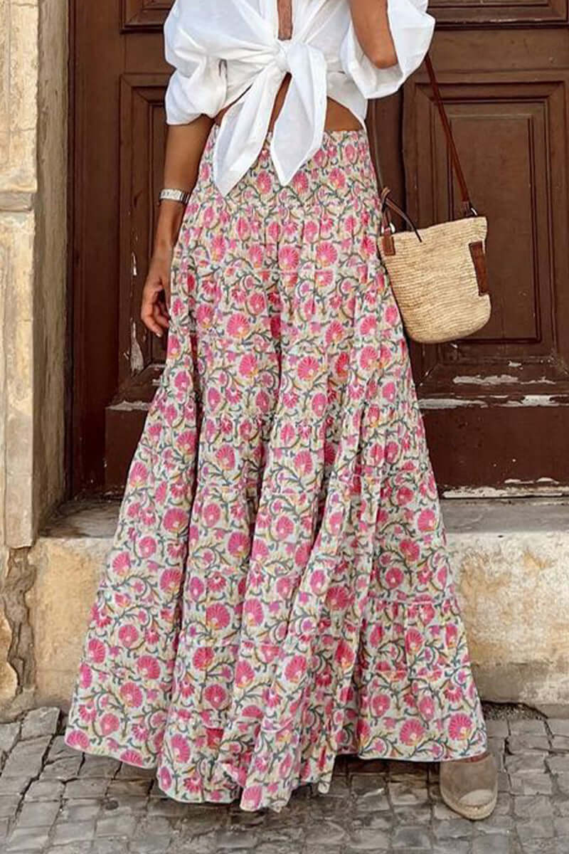 Fashionable Mid Length A-Line Skirt for Ladies