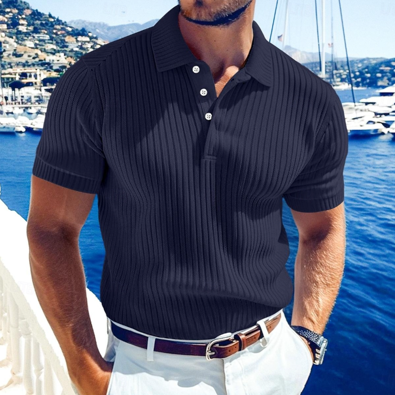 Comfortable Casual Short Sleeve Polo Shirt for Men