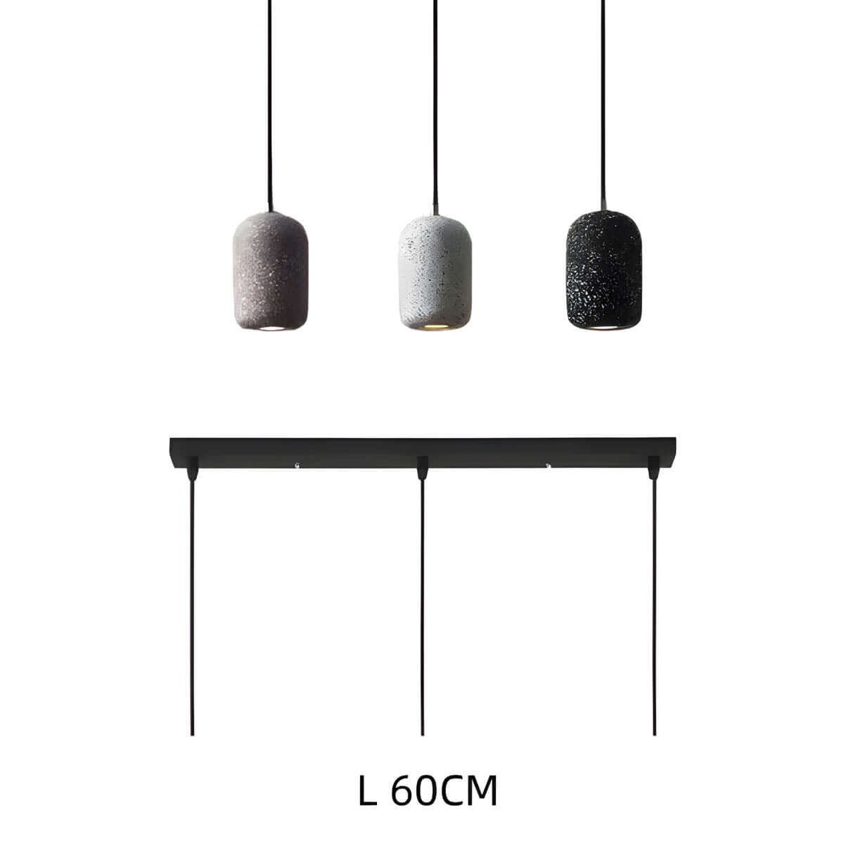 Rustic Metal Hanging Ceiling Light, 16cm Glass Shade