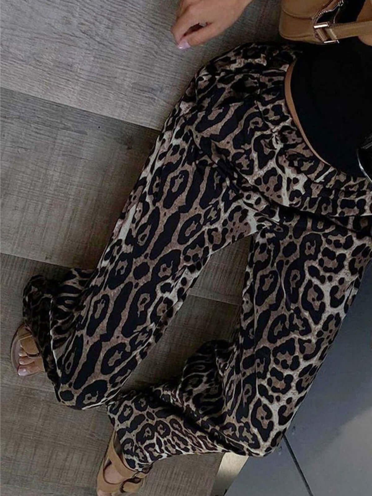 Ladies Loose Fit Wild Print Pants