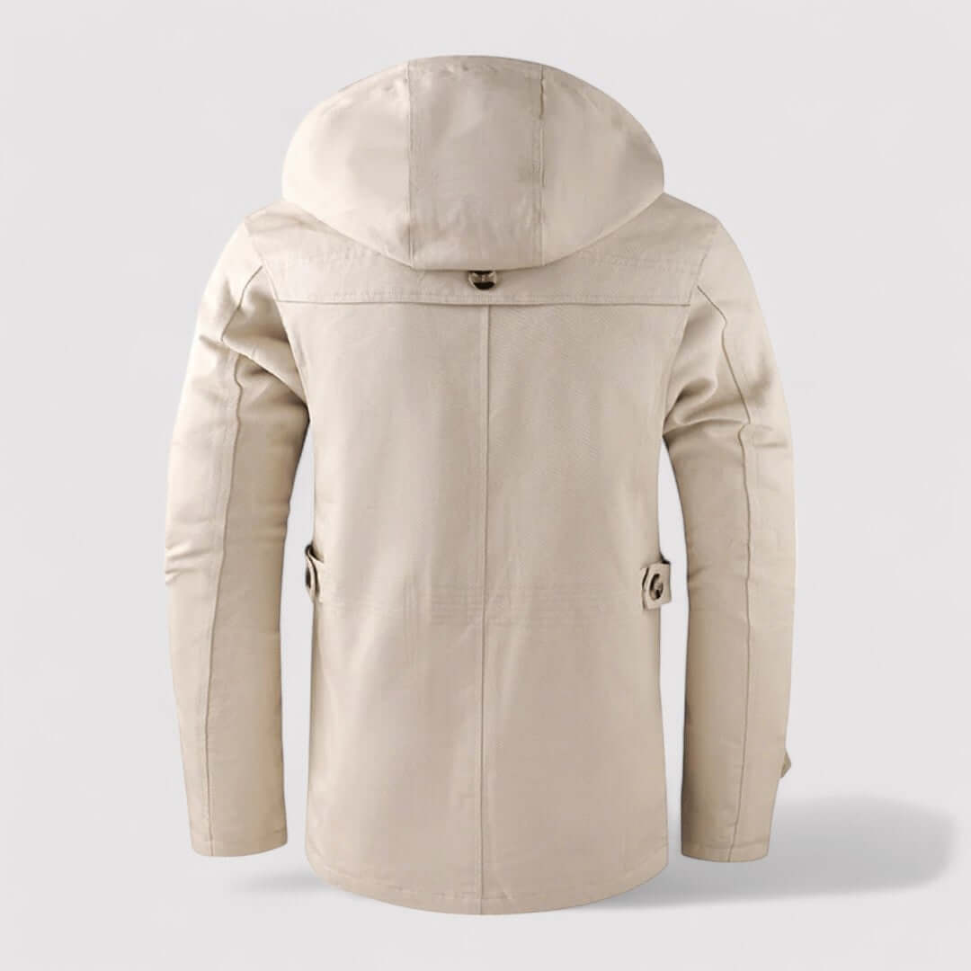 Warm Insulated Men's Snow Jacket with Hood