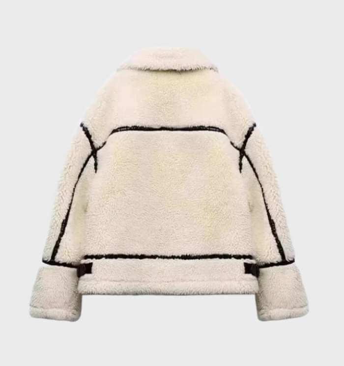 Ladies Large Cozy Fleece Zip Up Jacket