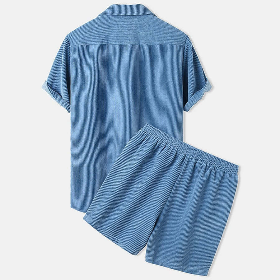 Relaxed Fit Cotton Two Piece Suit
