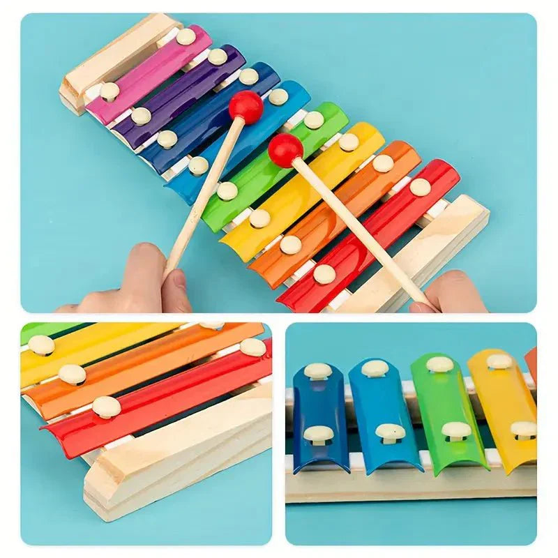Educational Wooden Baby Playset 5 Piece Learning Set