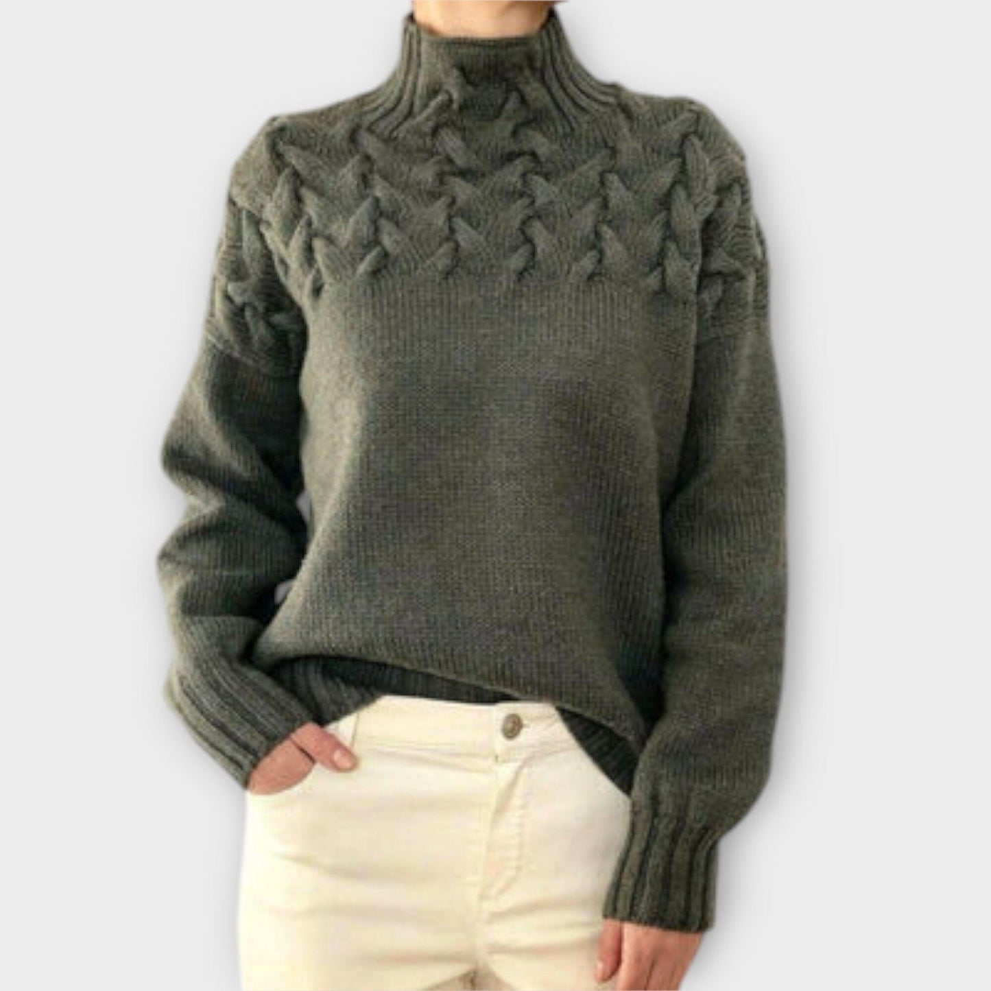 Classic Cable Knit Women's Sweater