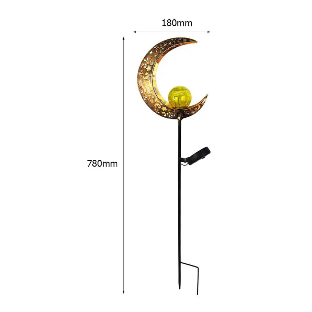 Outdoor Solar Powered Glass Lantern