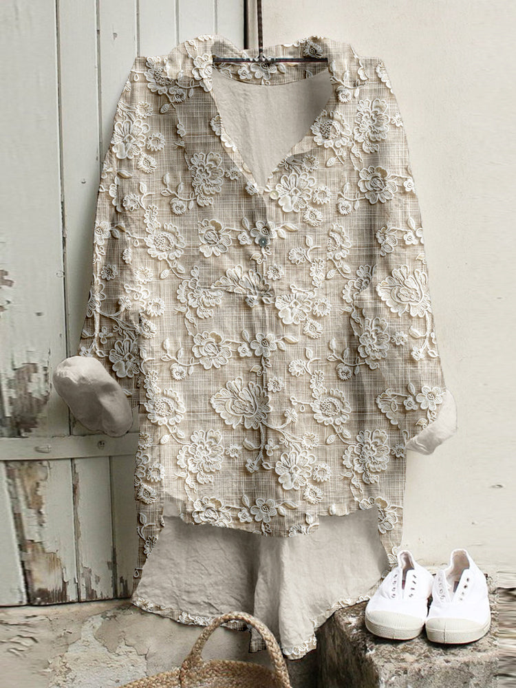 Callena | Women's Top - Floral Printed Blouse for Women 1
