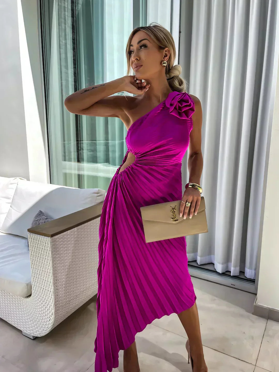 Elegant Floral Women's Dress