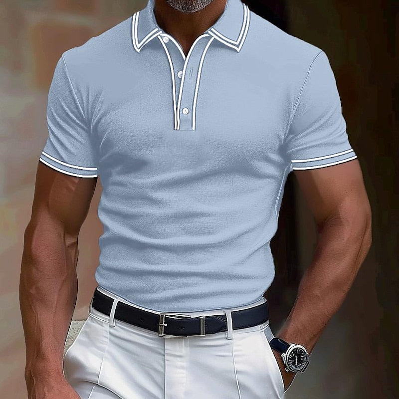 Classic Mens Short Sleeve Polo Tee Shirt