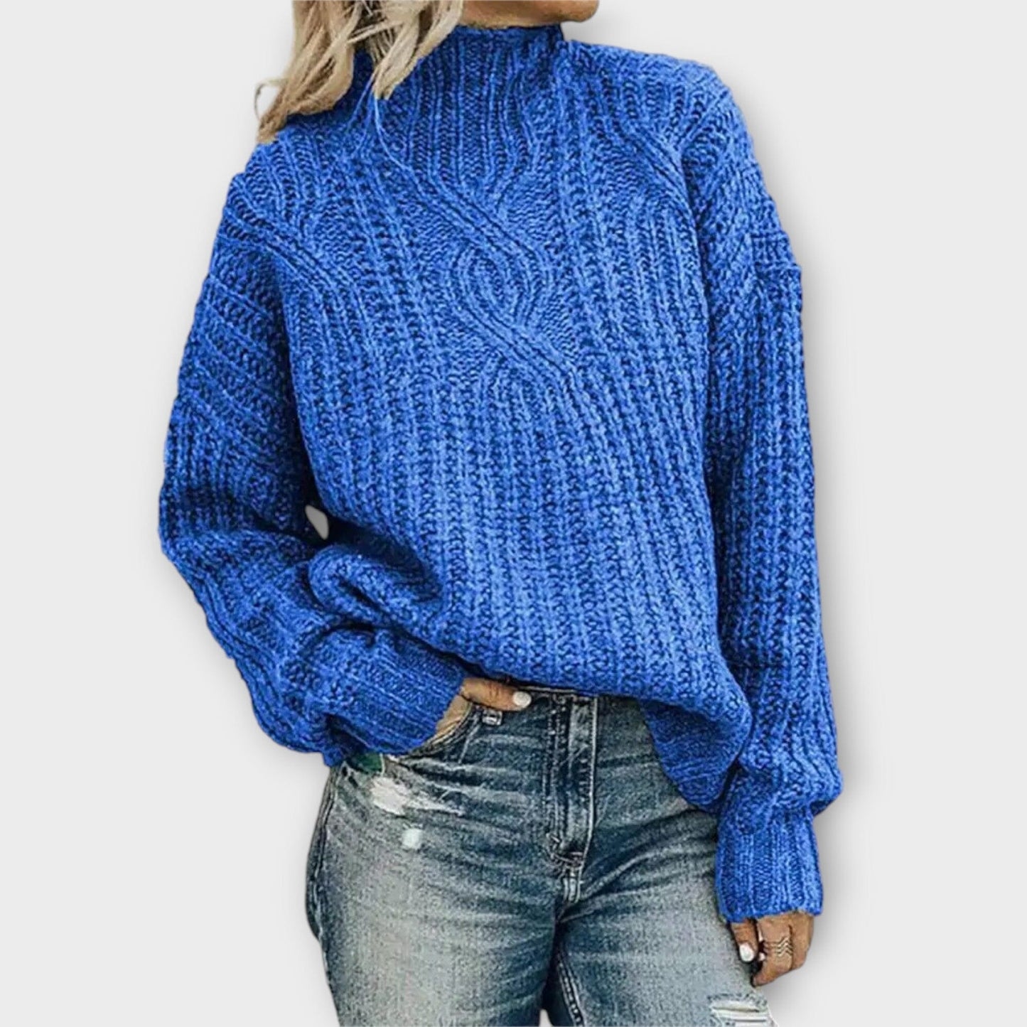 Soft Knitted Crew Neck Sweater
