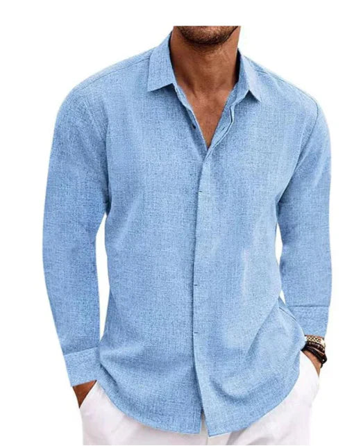 Relaxed Fit Men's Casual Button Down Shirt