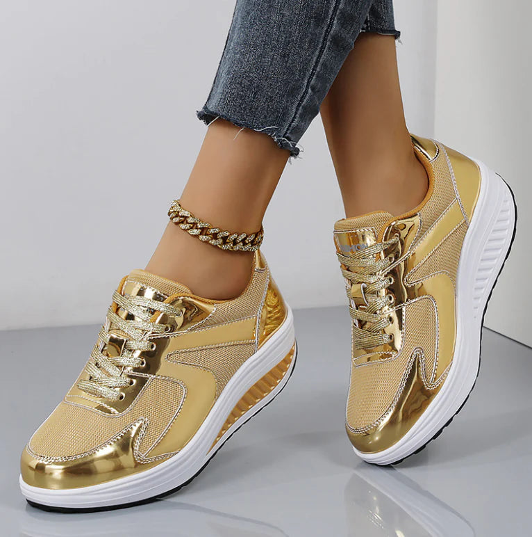 Ladies High Top Platform Sneakers