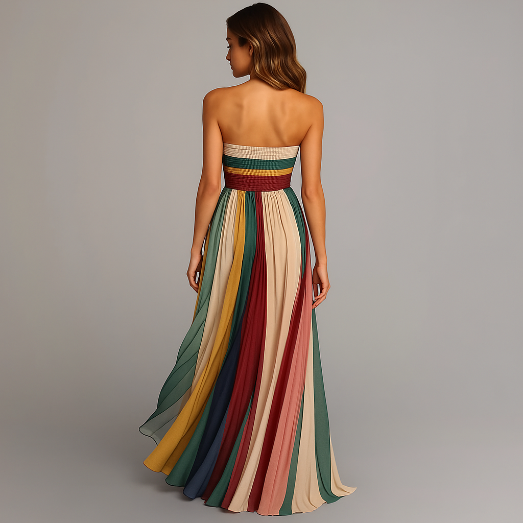 Elegant Sleeveless Flowy Maxi Dress