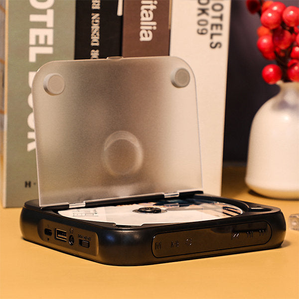 Compact Personal CD Music Player with Rechargeable Battery
