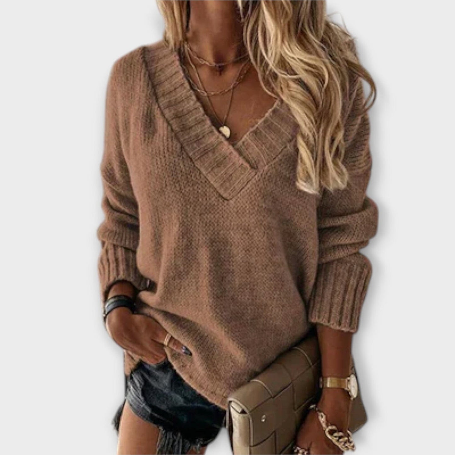 Soft V Neck Winter Sweater