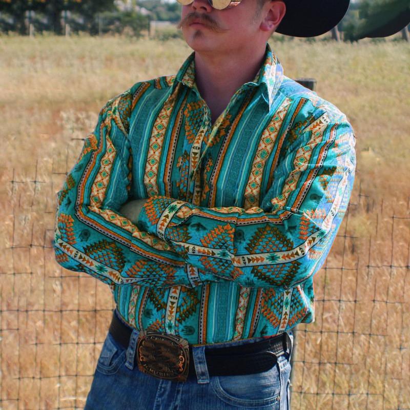 Classic Cowboy Plaid Long Sleeve Shirt