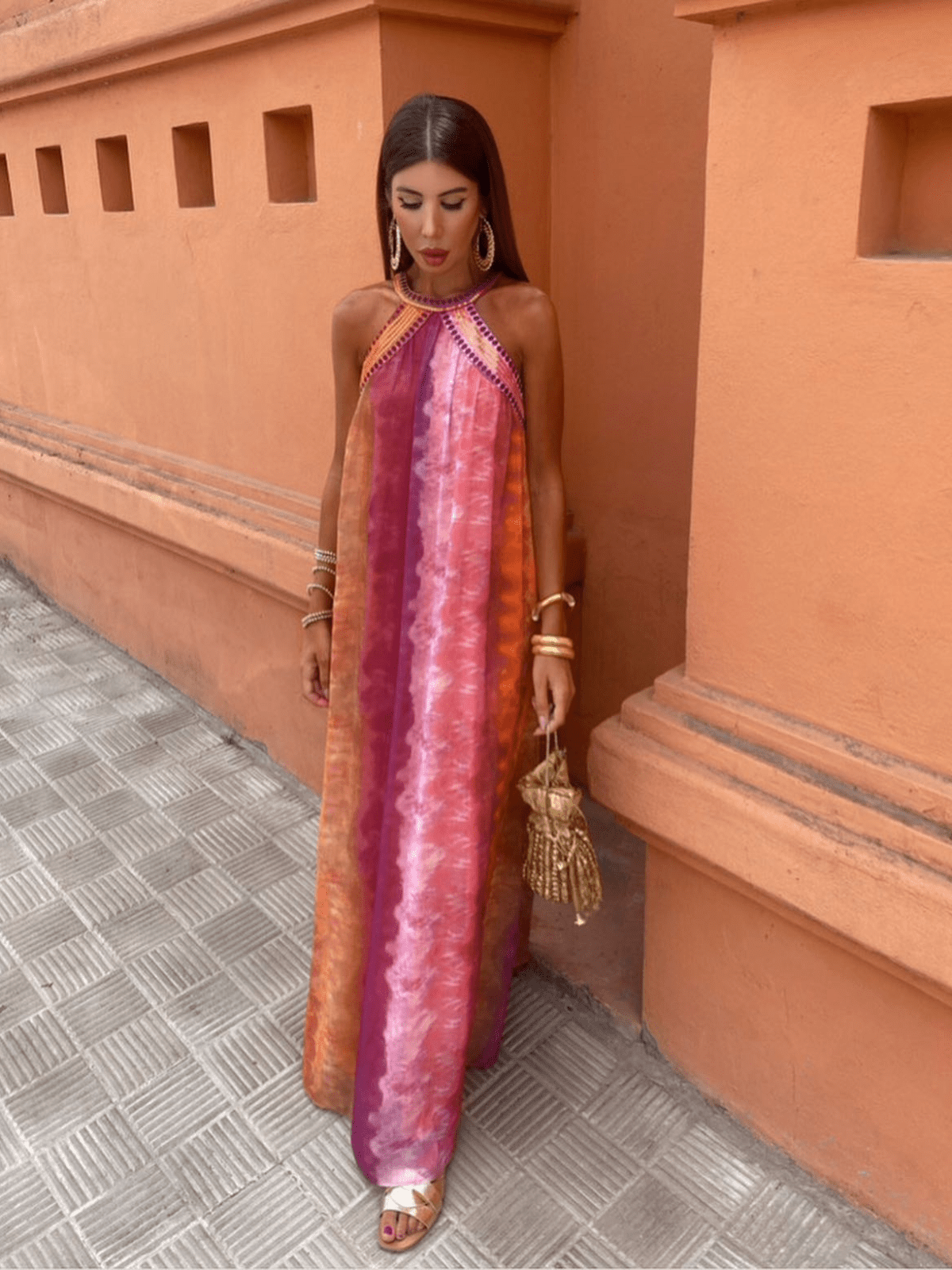 Colorful Gradient Summer Sundress