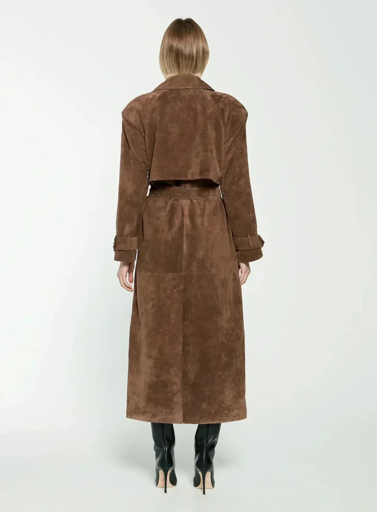 Ruby | Suede trench coat