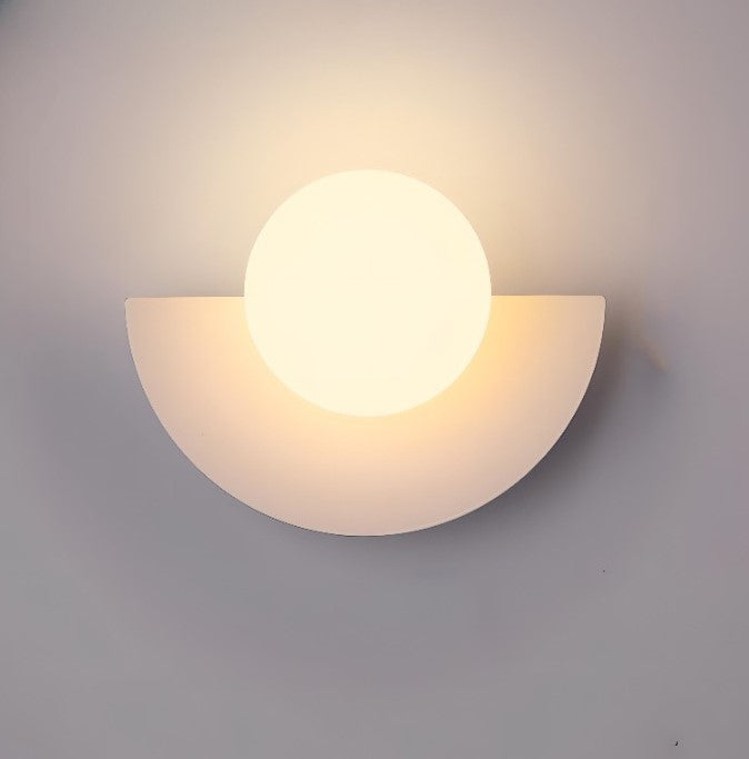 Contemporary Round Metal Wall Light