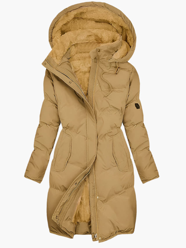 Warm Padded Hooded Parka for Ladies