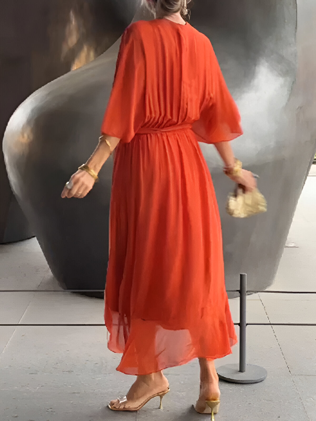 Women's V-Neckline Summer Dress