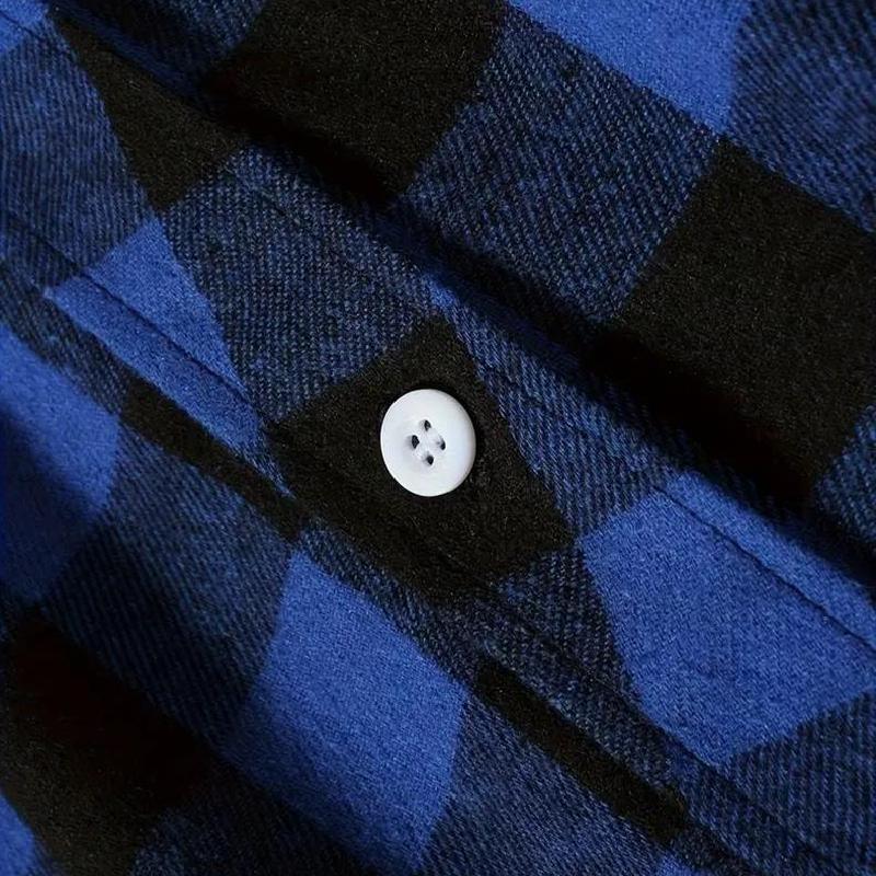 Relaxed Plaid Button Down Mens Shirt