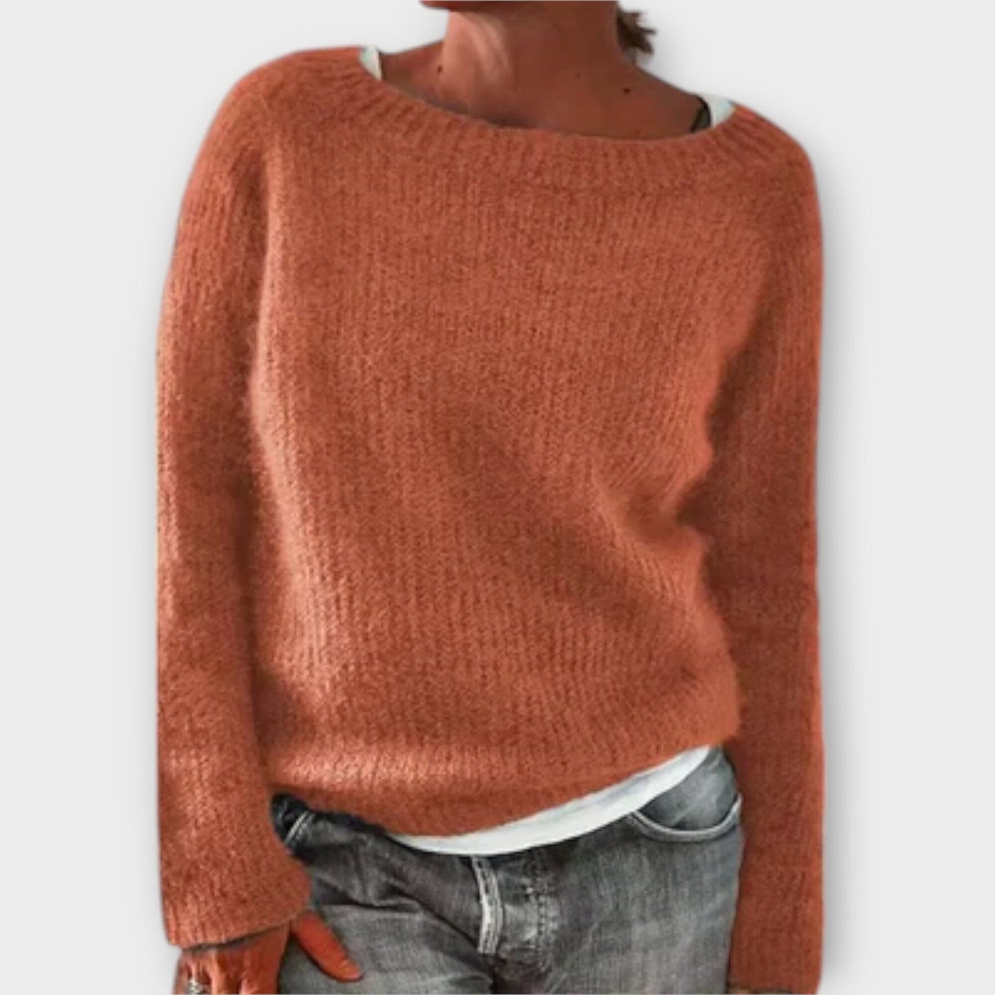 Classic Crew Neck Knit Sweater