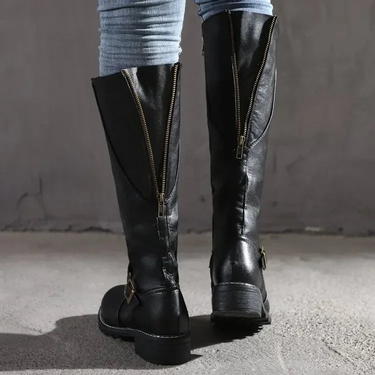 Tall Buckle Boots for Women Classic Style